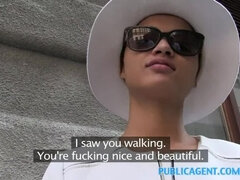 PublicAgent Short haired African fashion model fucked for cash