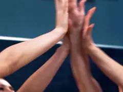 Girlsway - straight bffs turn lesbians after cursed by a email! hard perspiring fingering & tribbing