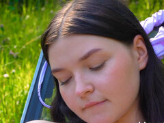 핑거링, 면도된, 혼자, 분출, 처녀