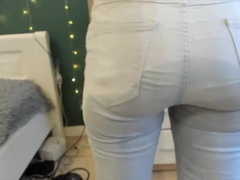 Europäisch, Hd, Selbstgemacht, Jeans, Zierlich, Dürr, Solo