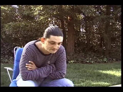 Veľké kozy, Blondína, Gangbang, Manželka v domácnosti, Vonku, Manželka