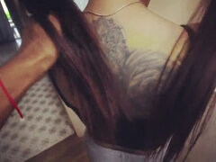 Amatőr, Ázsiai, Fekete, Kőkemény, Indiai, Valóság, Lovaglás, Thaiföldi