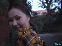 Amateur, Asiático, Negro, Corrida, Polla, Al aire libre, Coño, Tetas