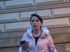 GERMAN SCOUT - HUGE NATURAL KNOCKERS TEENAGE NAIL AT REAL PICKUP STREET CASTING - Ana bell evans