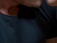 Brittiläinen, Ruskeahiuksinen, Spermashotti, Söpö, Tissit, Vessa