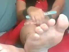 Leie, Grosse titten, Braunhaarige, Fetisch, Fußfetisch, Erniedrigung, Milf, Solo