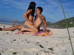 Strand, Grote kont, Stel, Hd, Huisgemaakt, Naakt, Buiten, Tiener