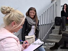 Amatoriale, Bionda, Hardcore, Pubblico, Ragazza, Terzetto