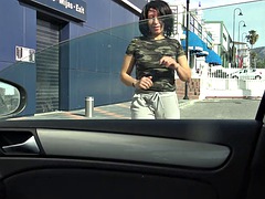 Enthousiasteling, Brits, Auto, Man die toekijkt, Hardcore, Moeder die ik wil neuken, Openbaar, Slet