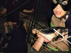 Amatéři, Kuřba, Brunetka, Pár, Sperma v puse, Dospělé, Venku, Manželka