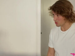 Blondynka, Złapany, Kutas, Drobna, Ogolona, Nastolatki, Zabawki, Wibrator