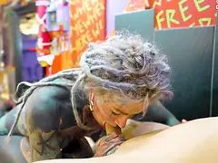 Tattooed pornstar takes it deep from her client rough anal, sloppy ATM, and a creamy facial to clo