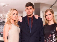 Anal, Stor stjärt, Stor kuk, Stora tuttar, Blondin, Avsugning, Doggystyle, Kkm