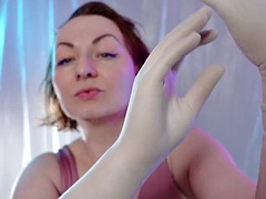 ASMR surgical gloves and mask Arya Grander