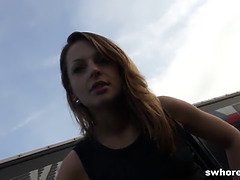 Amateur, Tchèque, De plein air, Pov, Prostituée, Public, Chatte, Jarretelles