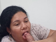 Obciąganie, Para, Domowej roboty, Latynoska, Hiszpański