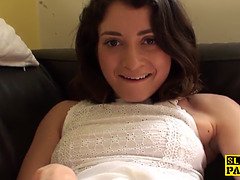 Squirting brit slut fingerfucked roughly