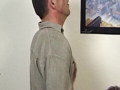 Hot group sex with my grandma in lingerie - cumshots, blowjobs & big tits!