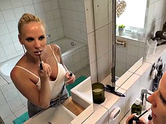 German teen Lara CumKitten seduces her best friend for a cheating fuck