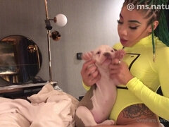 natural219 - tattooed ebony mom deepthroating BBC monster cock in POV video