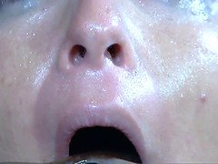 Strappado, claustrophobia and climax predicament bondage for captive