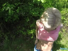 18 jahre, Blondine, Blasen, Hd, Im freien, Pov, Öffentlich, Bizarr