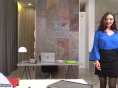 Peitos grandes, Boquete, Morena, Hardcore, Lingerie, Duro, Filho, Meias finas