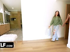 Step-mom Kimora Quin Yearns for a taste of Angelina Moon's wet pussy - POV Lesbian Seduction