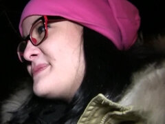 Любители, Минет, Сперма на лице, Очки, На природе