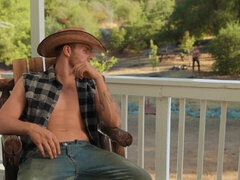 Country boy taking on the big cock of a city fellow