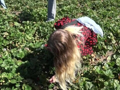 Blond, Utendørs, Petite, Synsvinkel, Offentlig, Fitte, Barbert, Tynn