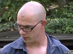 18, 흑갈색 머리, 오쟁이 진 남자, 유럽인, Hd, 남편, 고함치는, 업스커트