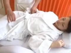 Oil Massage Daughter and Mommy-two