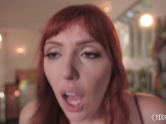 Belle grosse femme bgf, En levrette, Hard, Seins naturels, Rousse roux, Jarretelles, Tatouage, Nénés