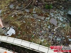 Brunetka, Fetysz, Niemiecki, Mama, Na wolnym powietrzu, Punkt widzenia, Publiczny, Cycki