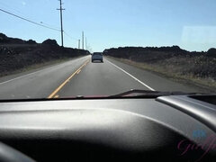 You find a private place to fuck Riley in the car.