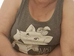 Mommy Taking off Her Pajamas and Showing Her Hairy