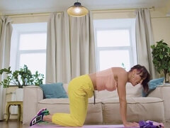 Brunett, Cougar, Mogen, Milf, Fitta, Rysk, Rakad