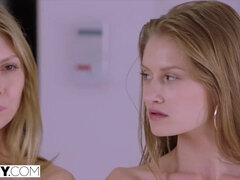 18, Rit, Blondinka, Moški z dvema ženskama, Hardcore, Jahanje, Najstnice, Joške