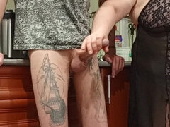 Piękne grube kobiety, Obciąganie, Para, Wytrysk, Domowej roboty, Dojrzałe