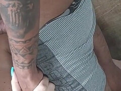 Wife Gets Really Horny with the Big-dicked Bricklayer Who Was Working at the Couple's House