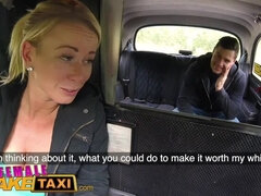 Female Fake Taxi Hot blonde sucks and fucks Czech cock in taxi