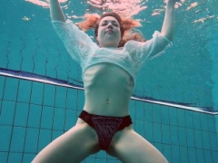 Pierced legal teen swimming