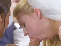 Πίπα, Νύφη, Φόρεμα, Θηλυκό θηλυκό αρσενικό, Γλείψιμο, Ώριμη γυναίκα, Μαμά, Τρίο