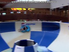 Sexy cutie hot couple porn scenes in the aqua park