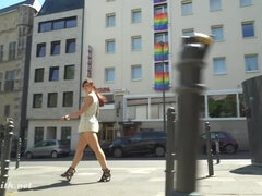 Public ass flashing by Jeny Smith in Cologne