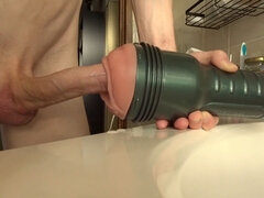 Mind-blowing climax destroys my Fleshlight in an earth-shattering orgasm