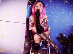 Lady Angela Tattooed MILF Vaping Topless Vaping Fetish Vape