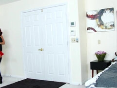 Housewife Eva Angelina fucked & taking husband's nut up her mouth in pov