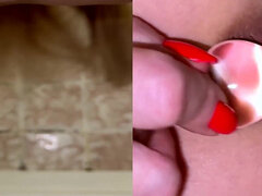 Sperm Drain 6. Blonde Lets Cum Out of Her Ass in Portion. Shower Solo!